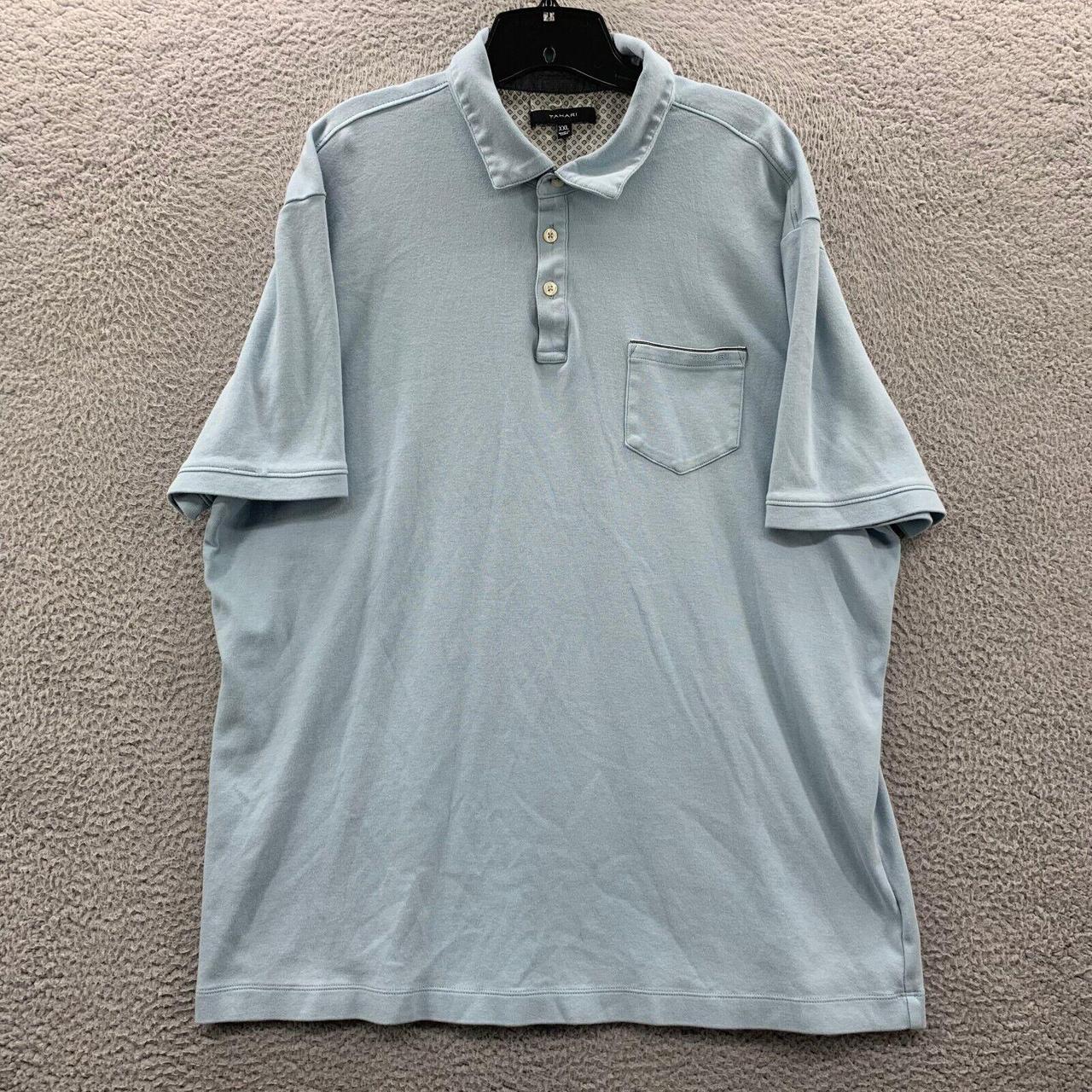 Louis Vuitton Polo. Blue collar. XXXL- more of an XL. - Depop