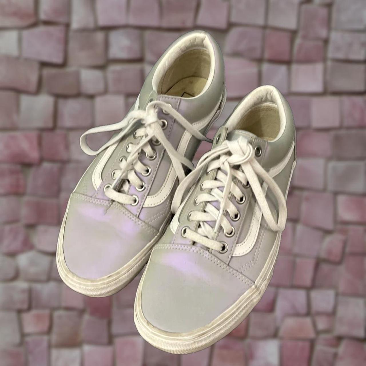 Vintage Women's Sneakers - White/Purple – VANS Shoes Mens 8 Old SKOOL Purple …