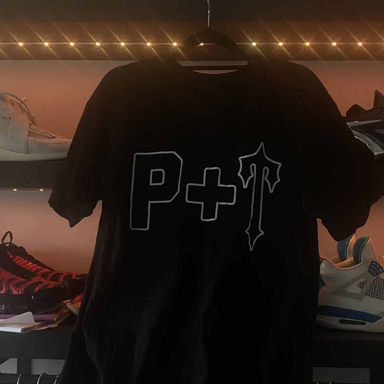 TRAPSTAR X PLACES FACES TEE BLACK COMES WITH PIZZA... Depop