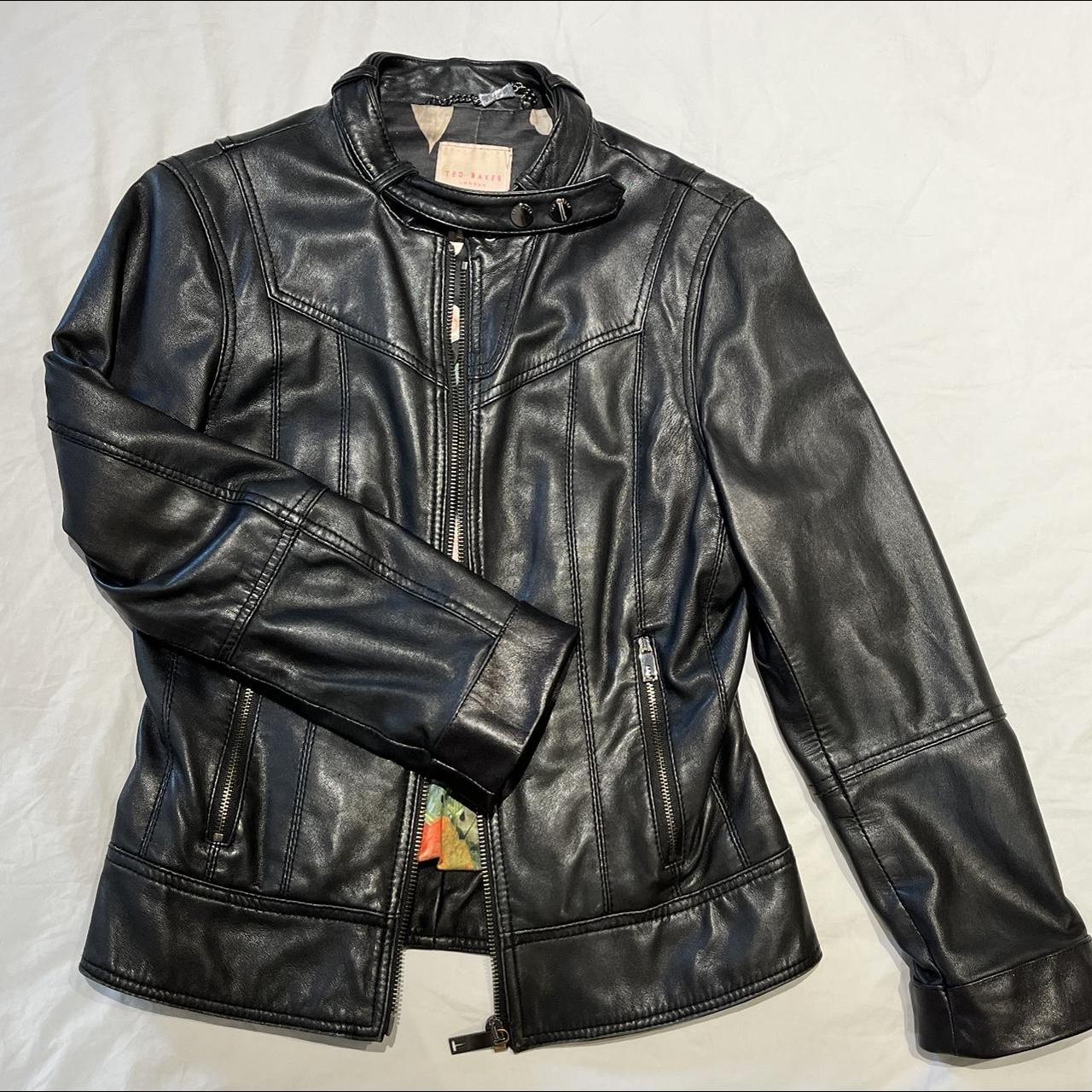 Ted Baker leather jacket size 2 I’ve had this jacket... - Depop