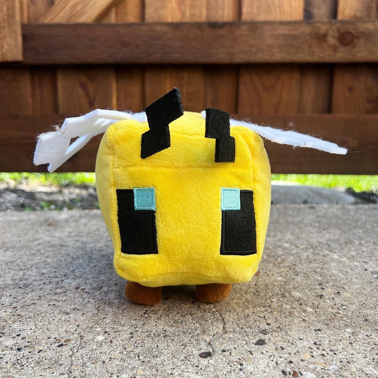 ︎ mojang ︎ minecraft bee plush ︎ yellow / brown /... - Depop