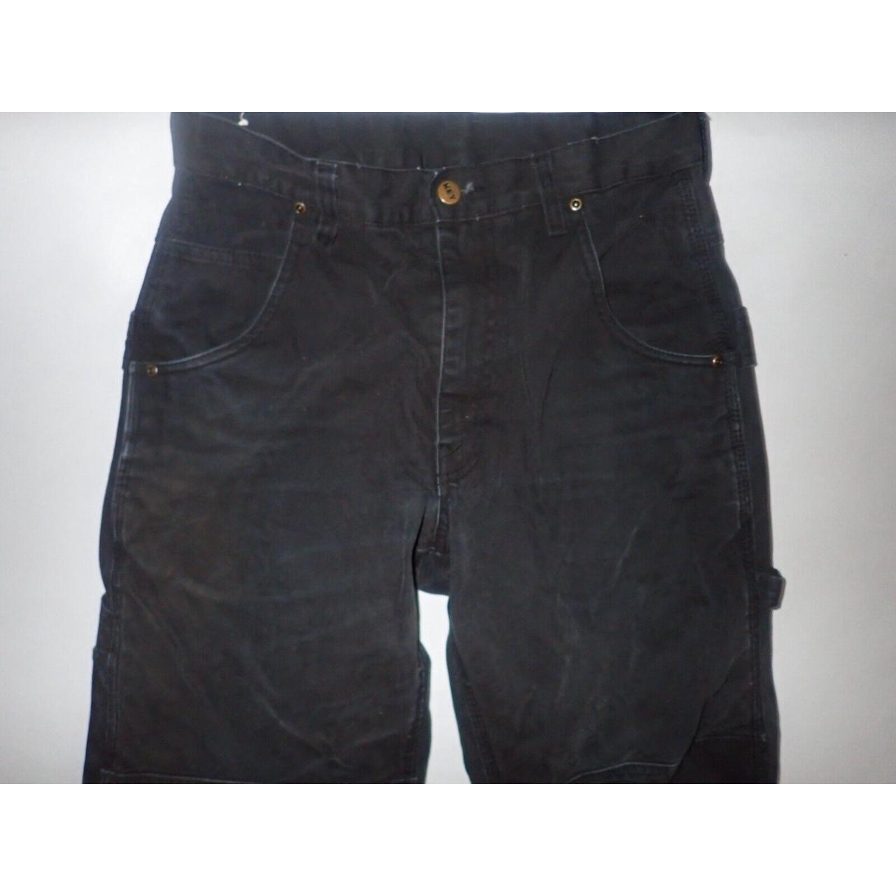 Key Double Knee Denim Work Pants 28 x 34 Black Men... - Depop