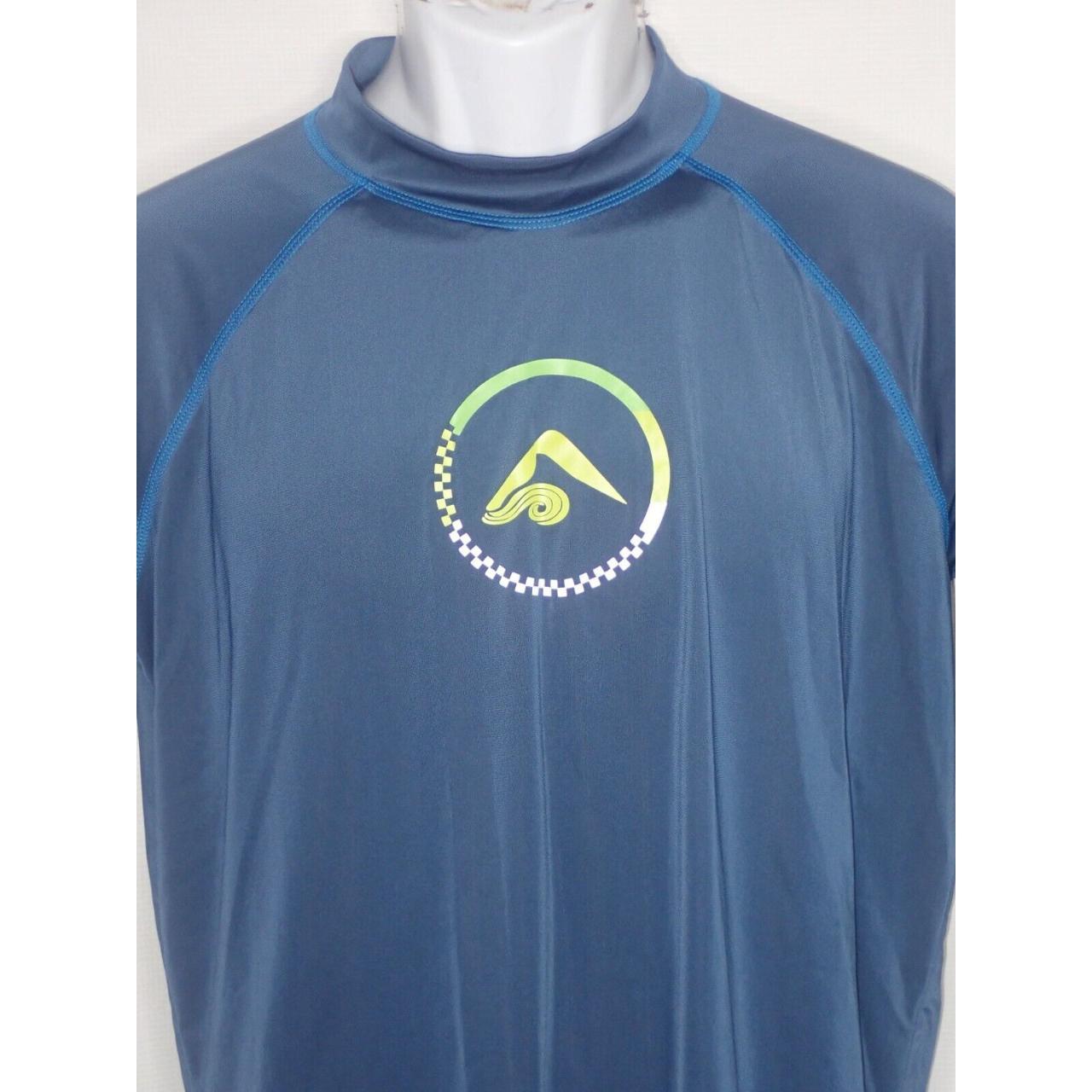 Kanu Surf Rash Guard Shirt Men Large Blue Short... Depop