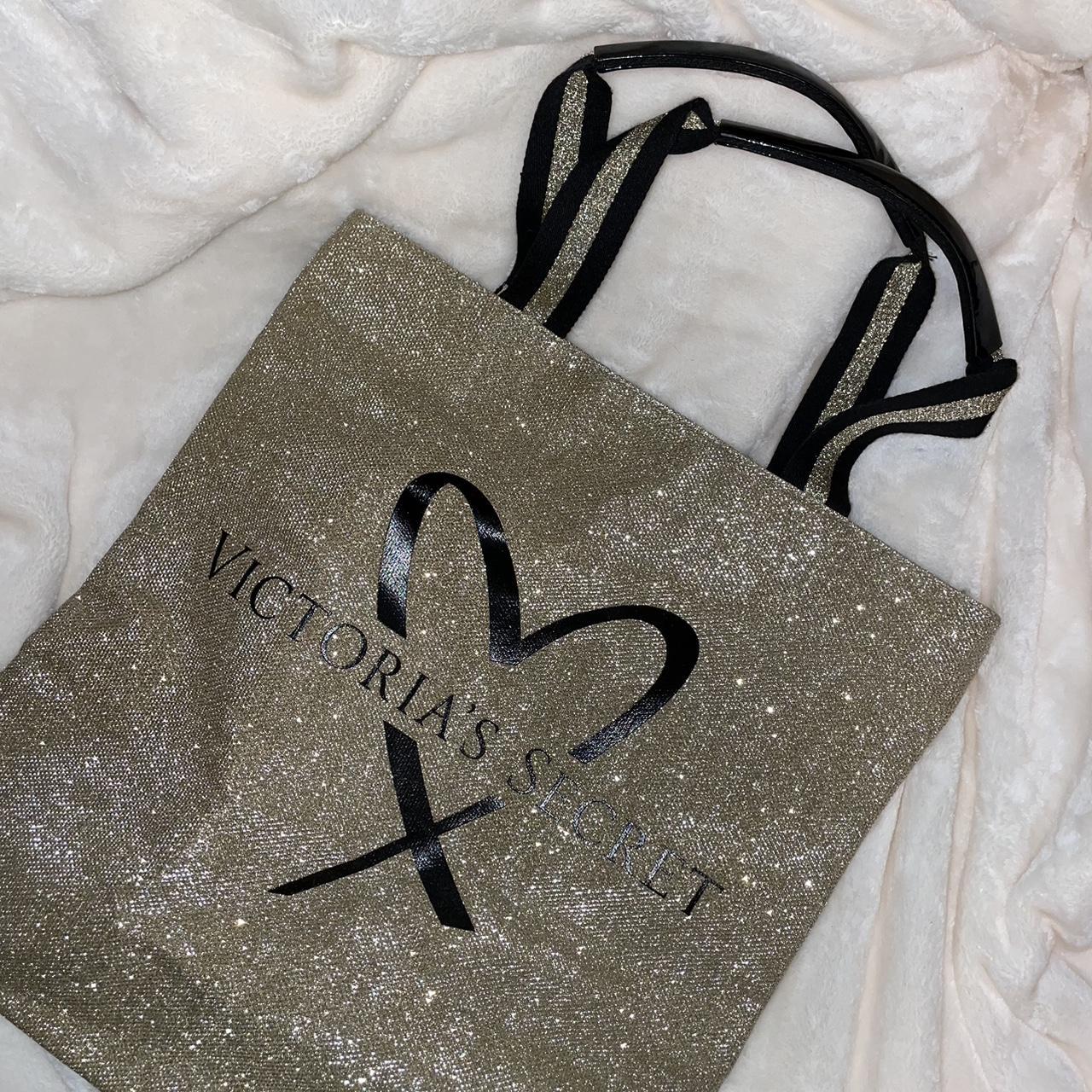 Victoria secret clearance gold tote bag