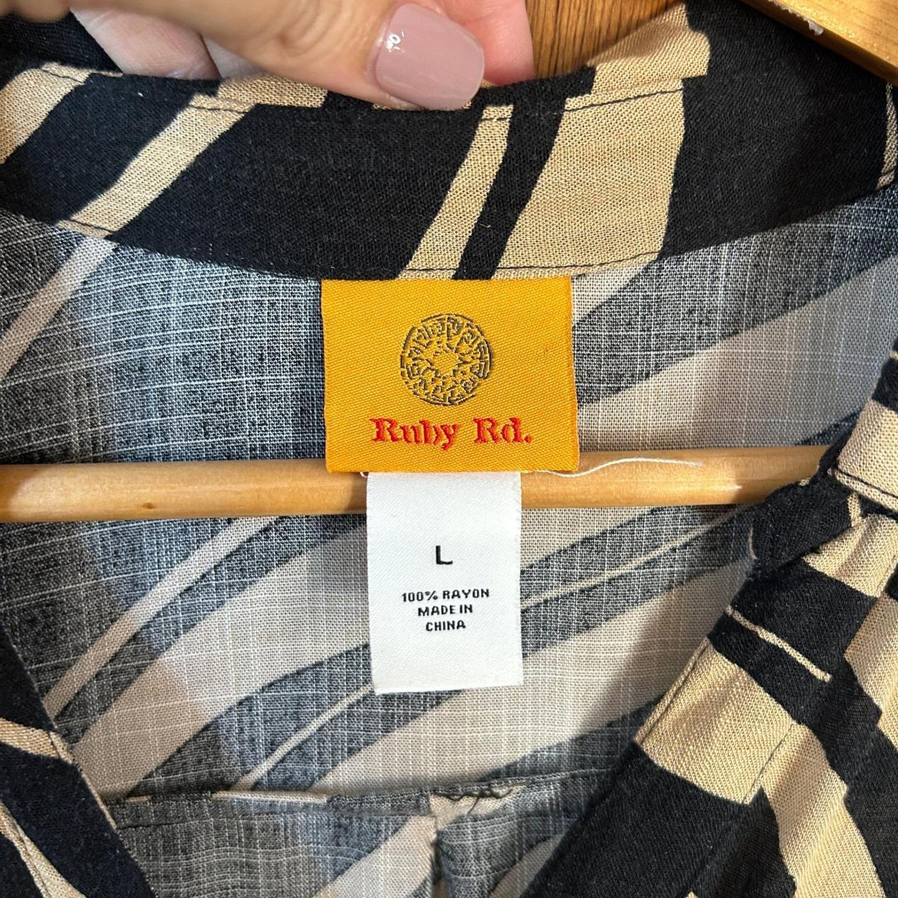 Ruby Rd. Women's Blouse - Black/Tan - L – Ruby Rd… - image 4