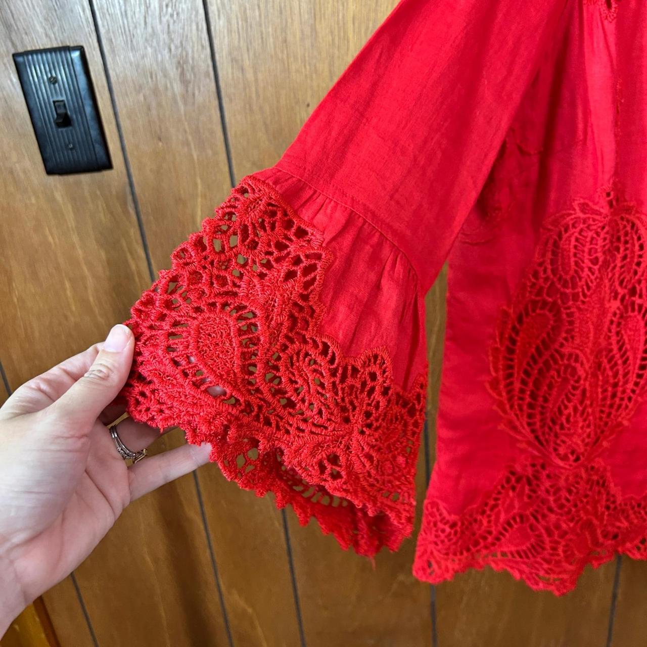 John Mark Women's Blouse - Red - L – JOHN MARK Re… - image 4