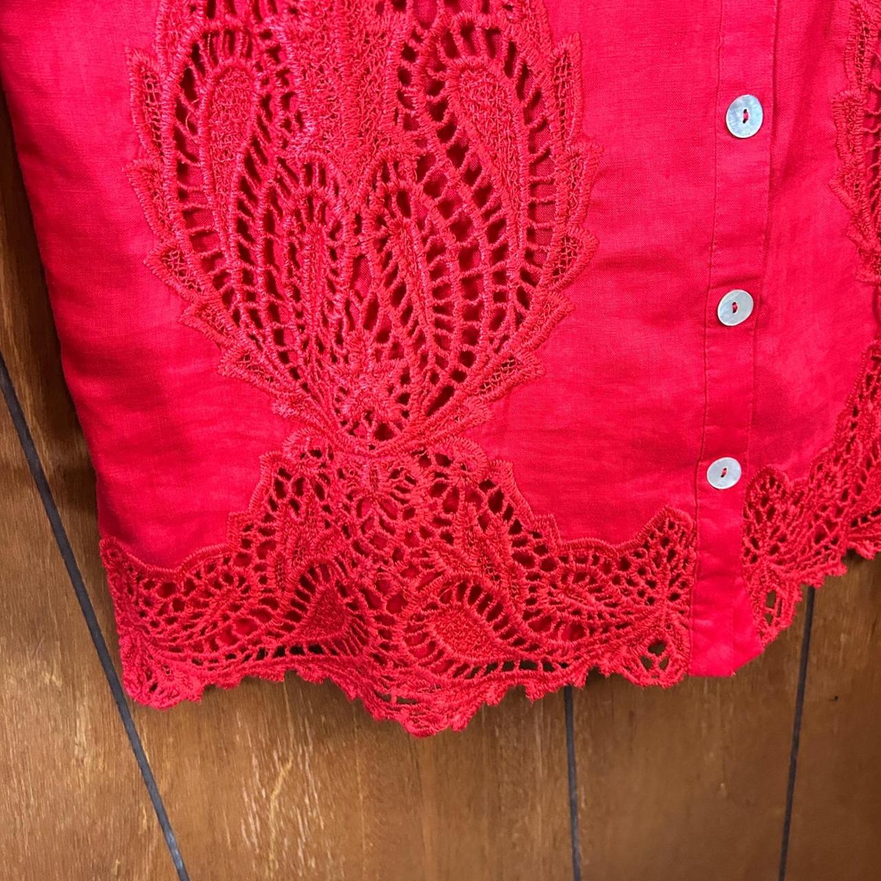 John Mark Women's Blouse - Red - L – JOHN MARK Re… - image 6