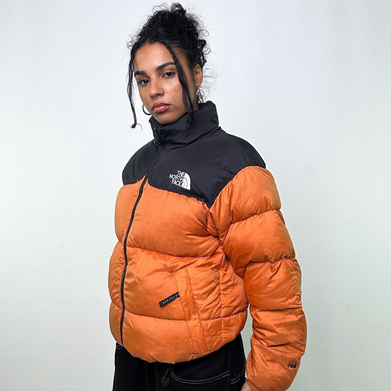 North face coat on sale orange