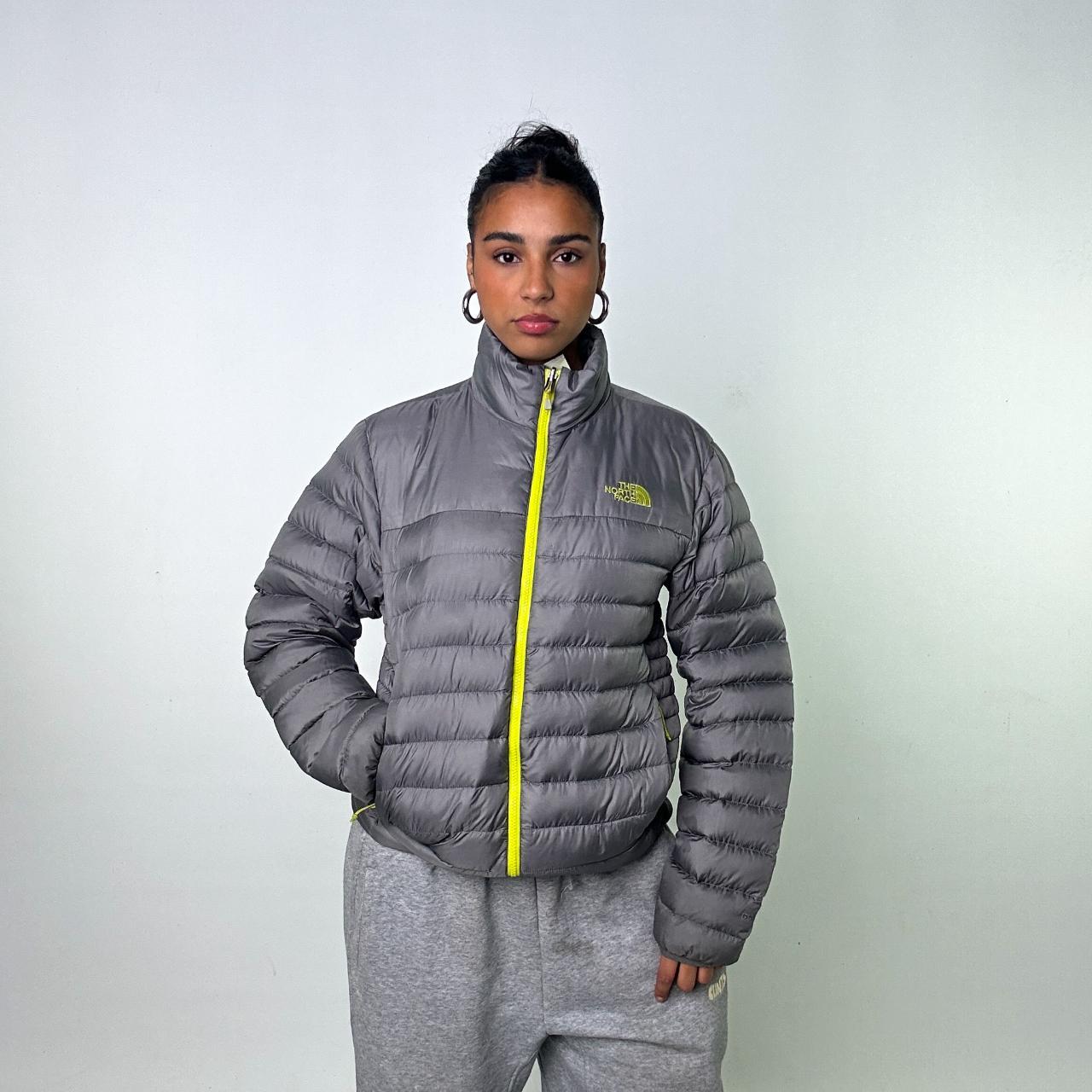 Silver Grey The North Face 550 Puffer Jacket...