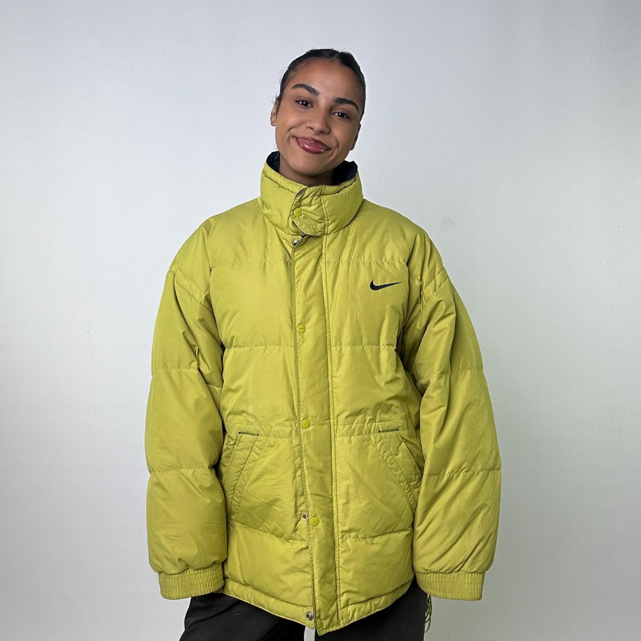 Nike yellow puffer jacket hotsell