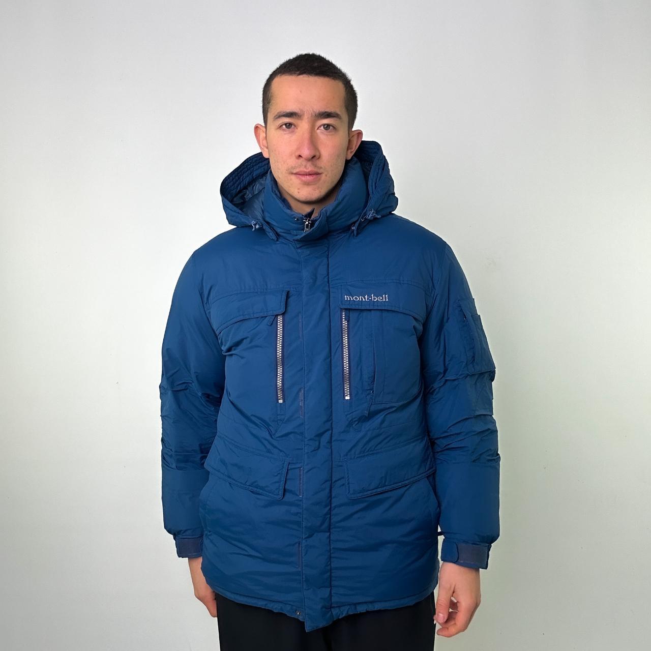 Navy Blue 90s Mont Bell Puffer Jacket Coat, Tagged...