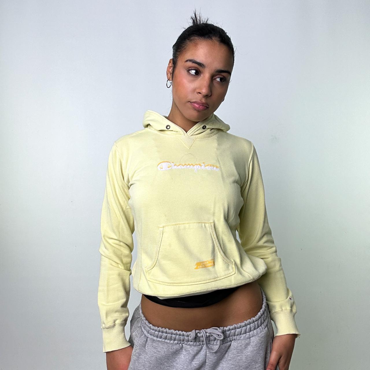 Yellow women's sale champion hoodie