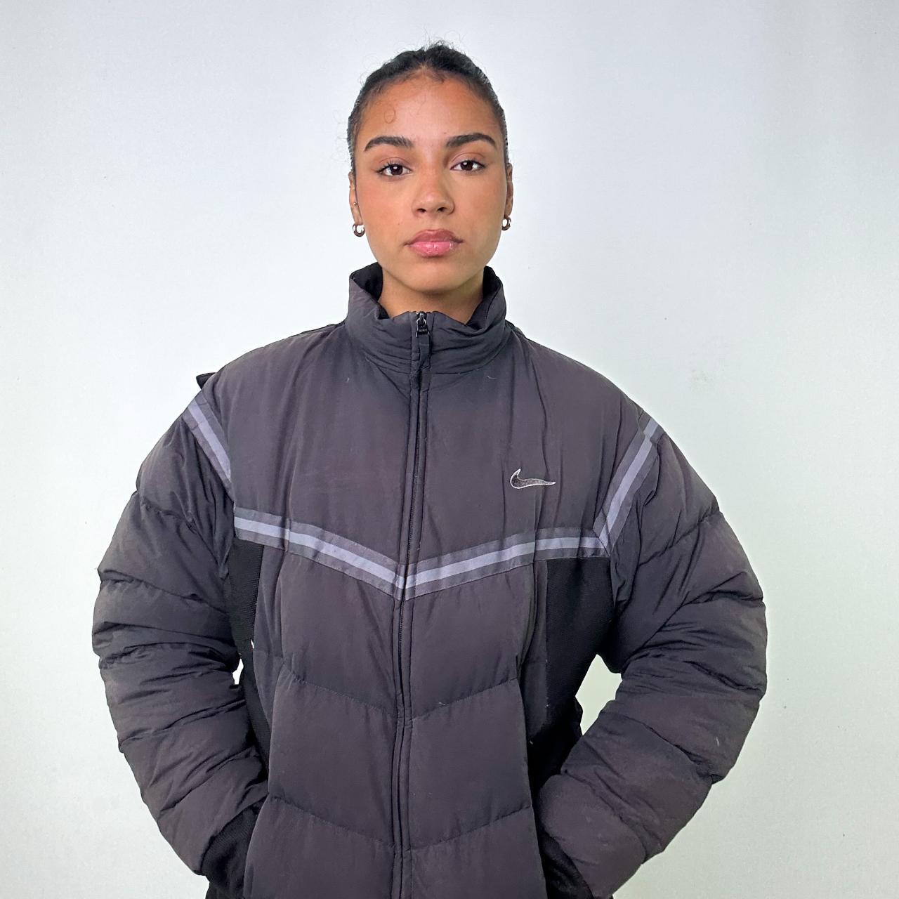 Nike padded jacket grey on sale