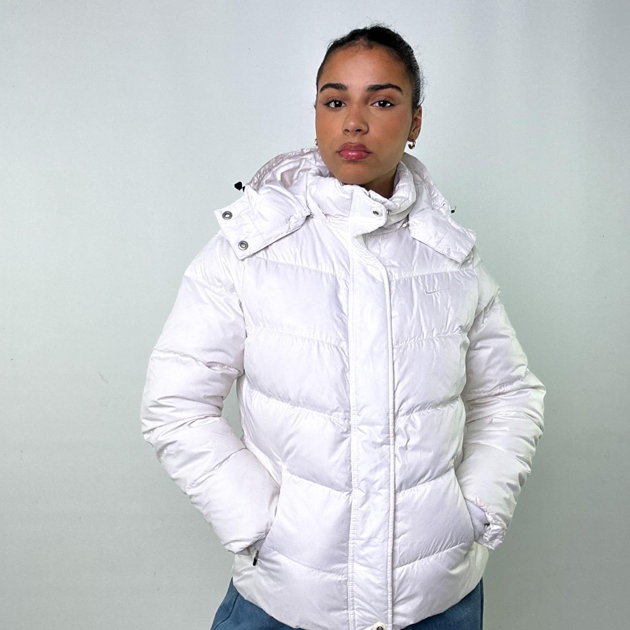 White nike sales puffer jacket women's