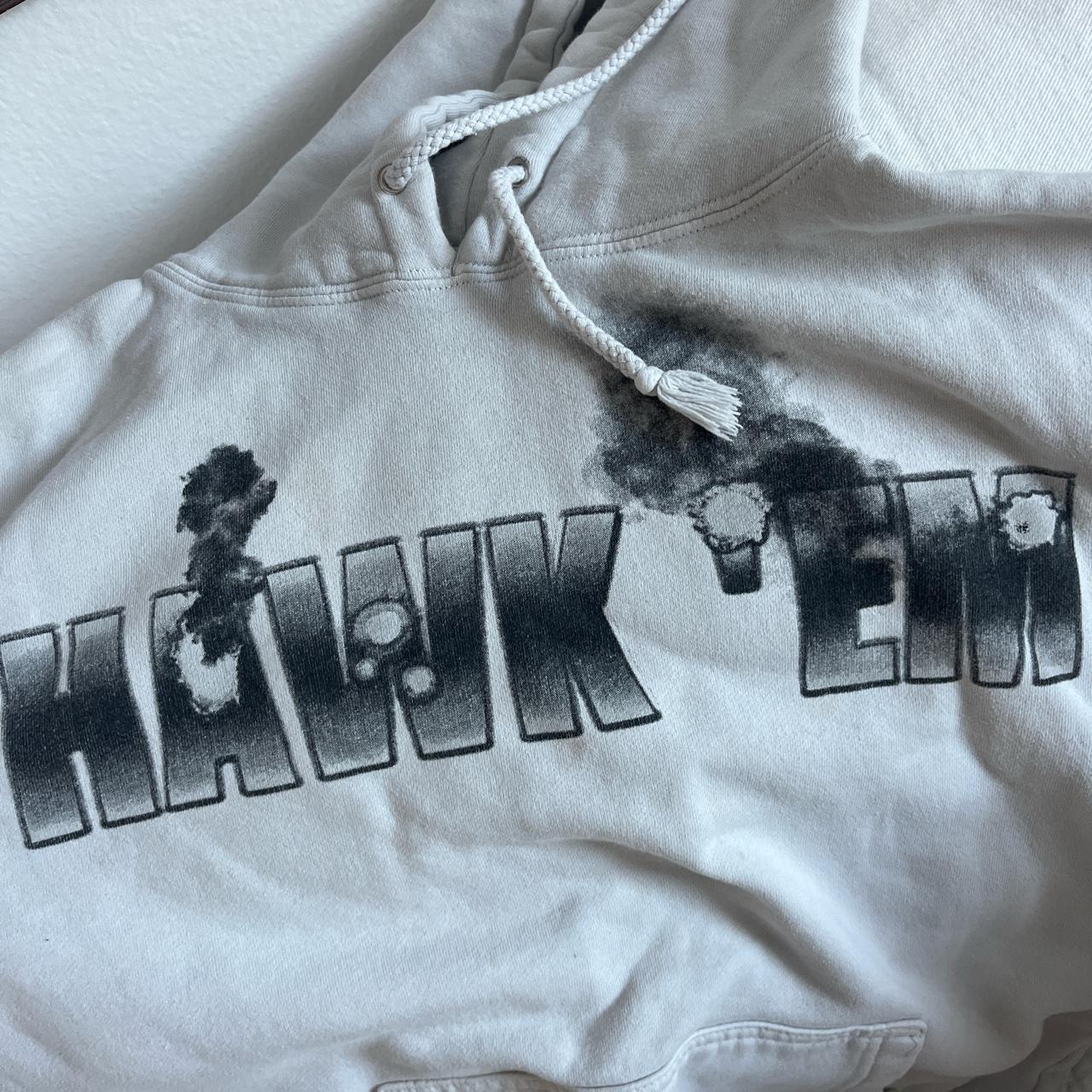 Vlone x Pop Smoke 'Hawk Em' Hoodie Black New Authentic Size Small