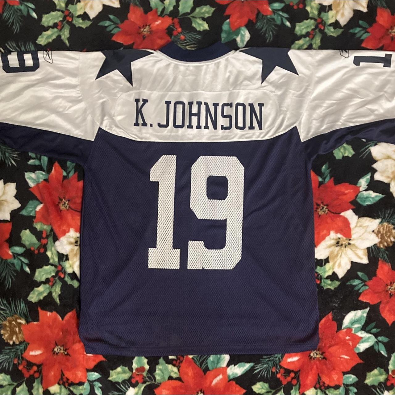 Dallas Cowboys #19 K. Johnson NFL Reebok Jersey Size XL