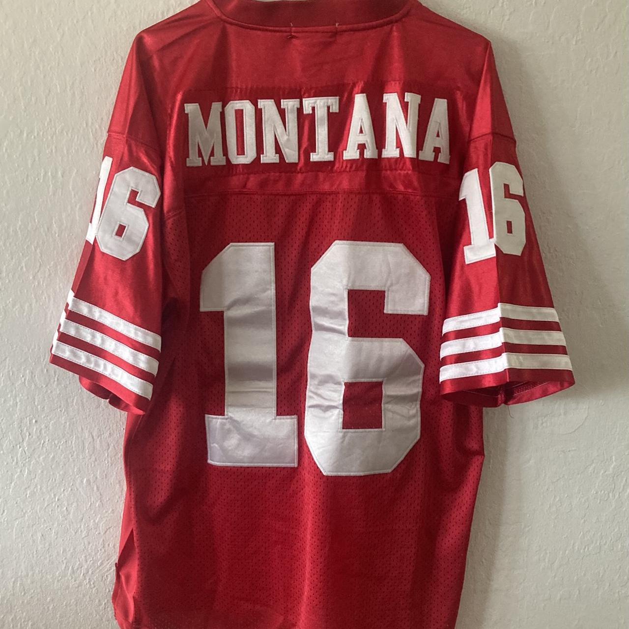 Joe Montana San Francisco 49ers Shirt Mitchell & - Depop