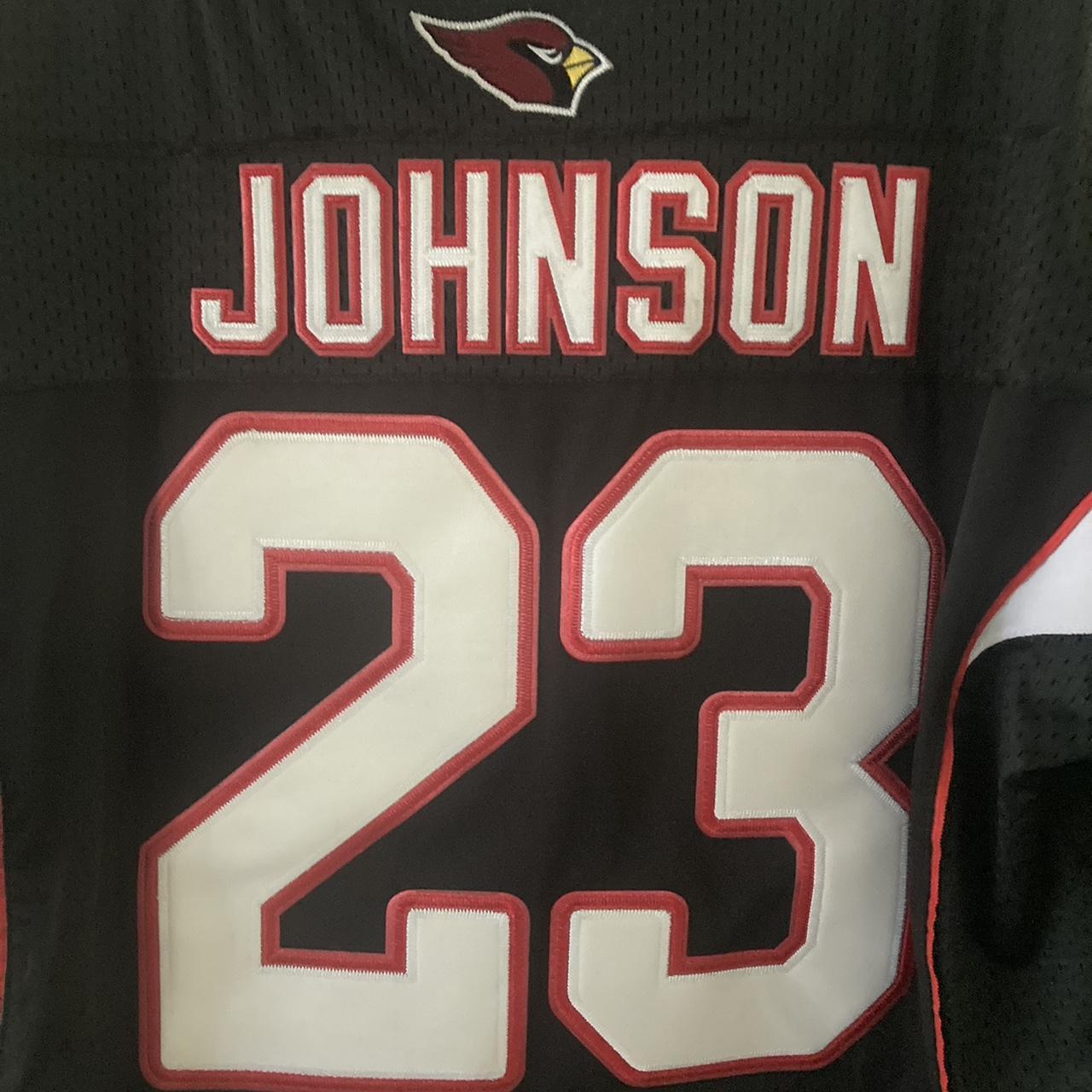 Nike, Shirts, Nike Arizona Cardinals Jersey Football Johnson Black Nfl