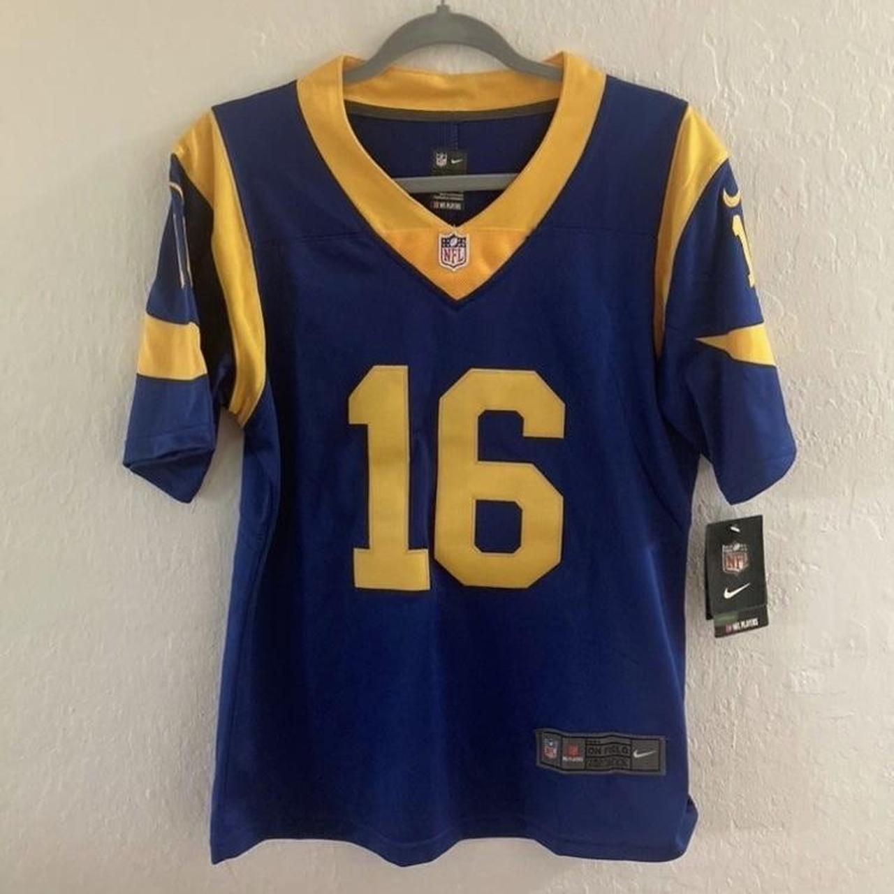 Brand New With Tags NFL Nike Los Angeles Rams Jersey Blue Medium Goff 16