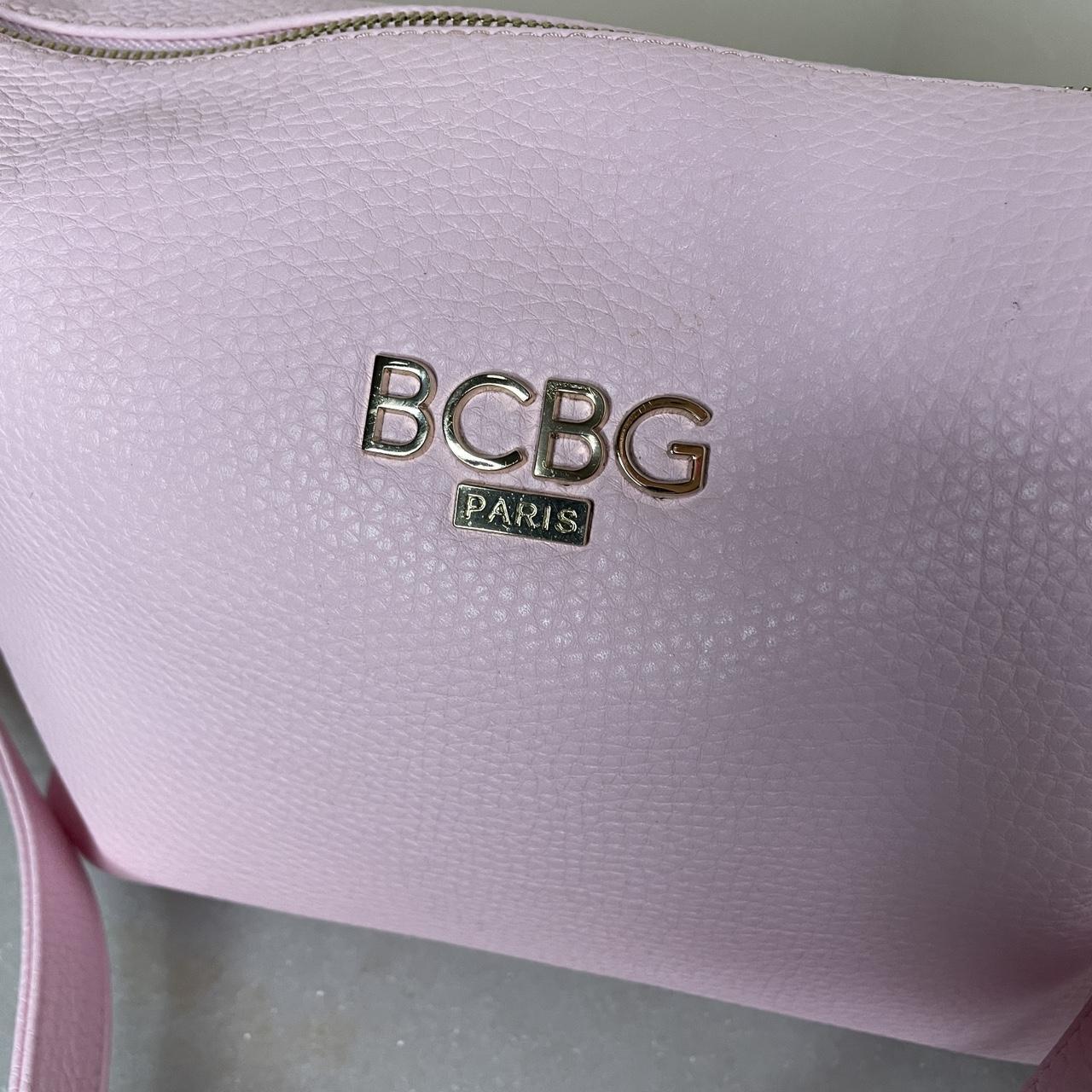 BCBG Paris lock totebag purse & clutch bag orange rust, pebble faux leather  . | eBay