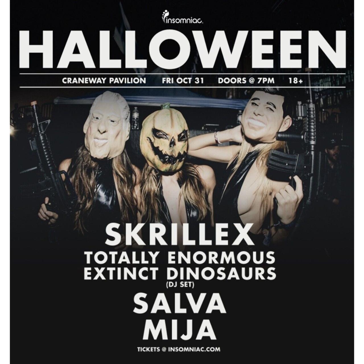 Skrillex TShirt XL Halloween 2014 Insomniac... Depop