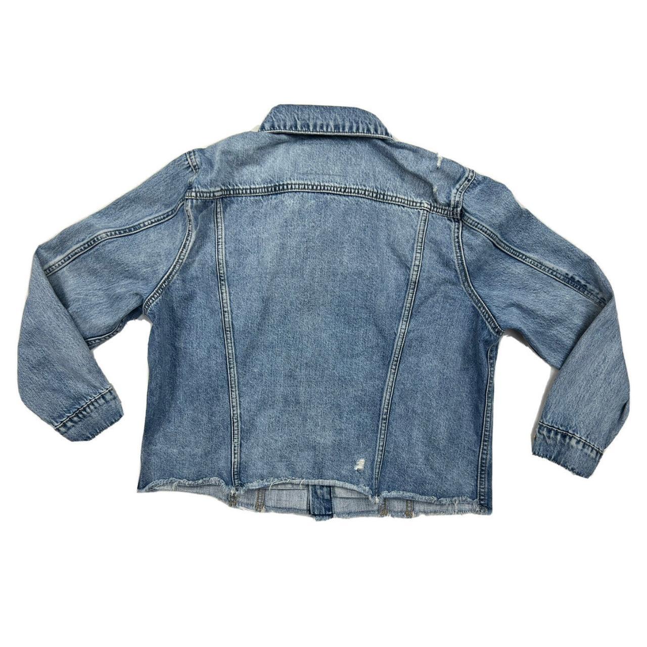 Lucky Brand Denim Jean Jacket Women’s XL Cropped... - Depop