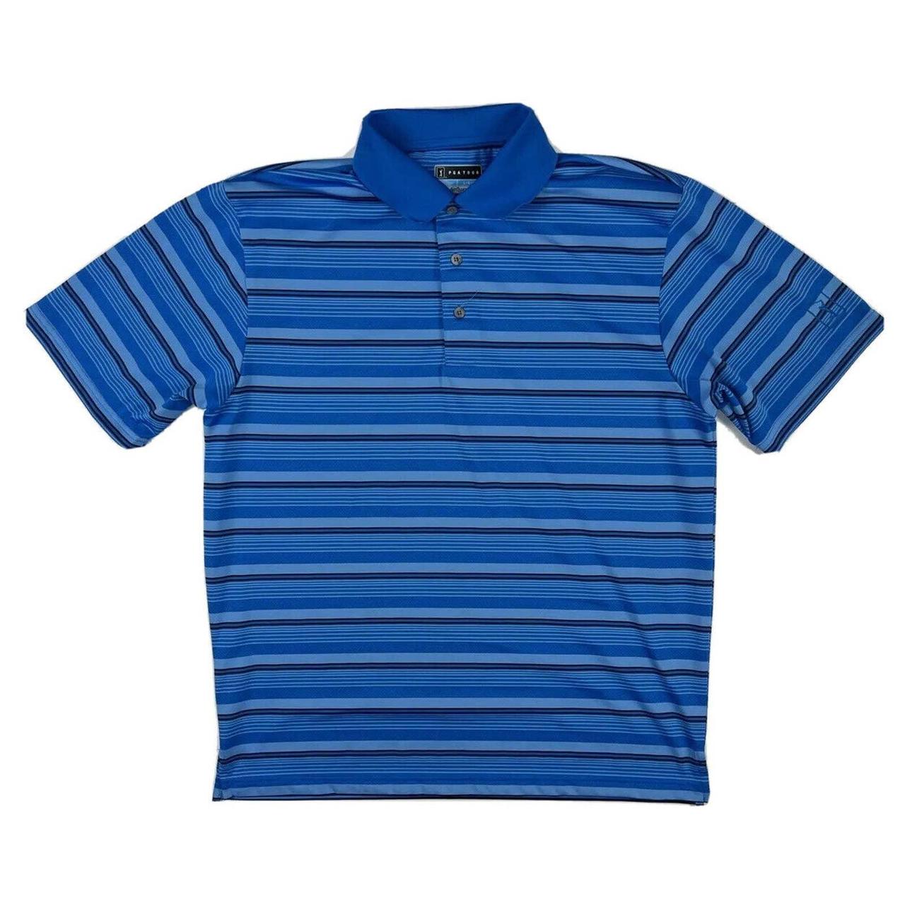 PGA Tour Men's Blue Polo-shirts | Depop