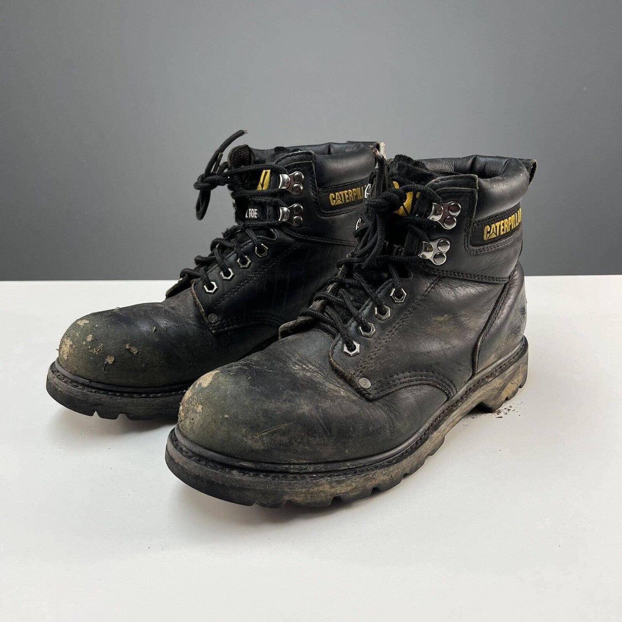 Cat Steel Toe Walking Machines Boots Men’s Size 10.5... Depop