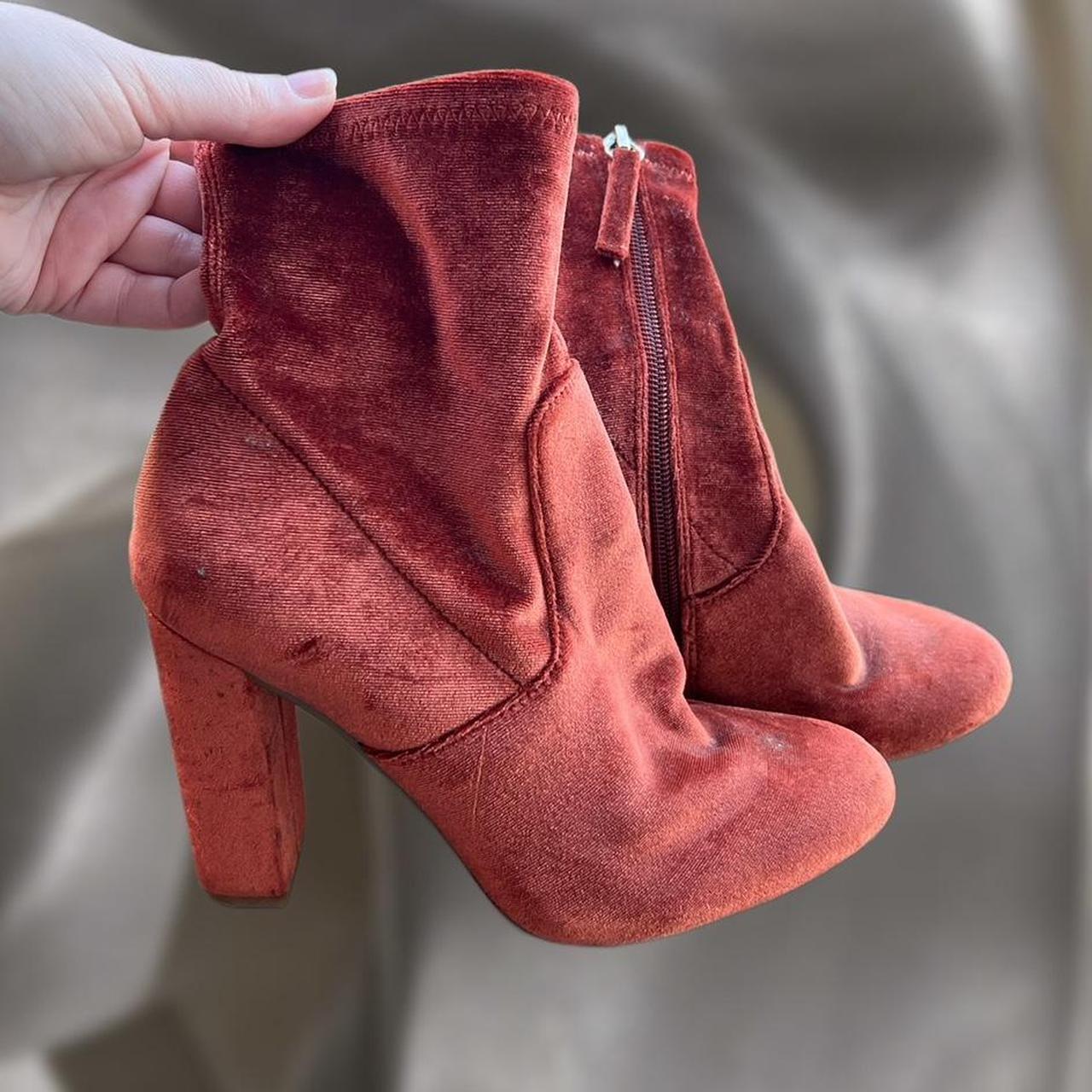 Burnt orange suede on sale boots