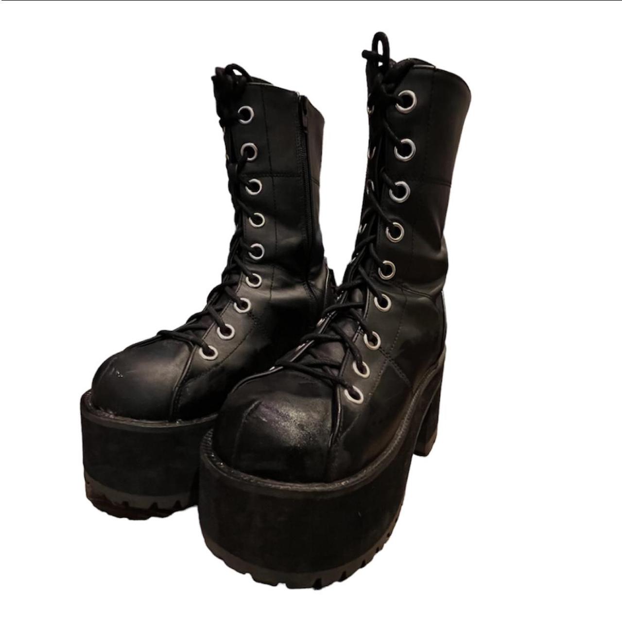 Demonia Ranger-301 Boots Platform Lace Up Boots, - Depop