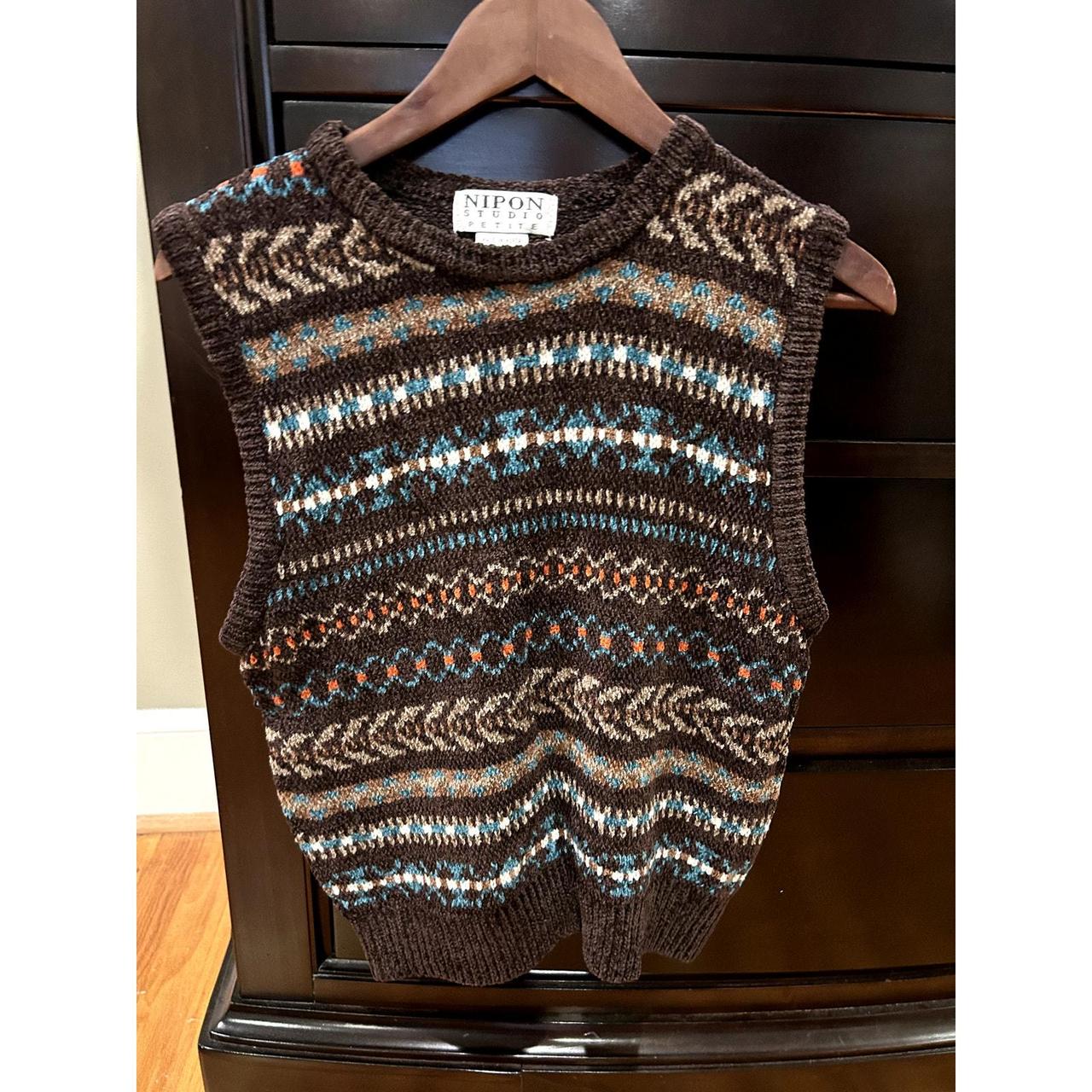 Albert Nipon Women's Vest - Brown - M – Nipon Stu… - image 1