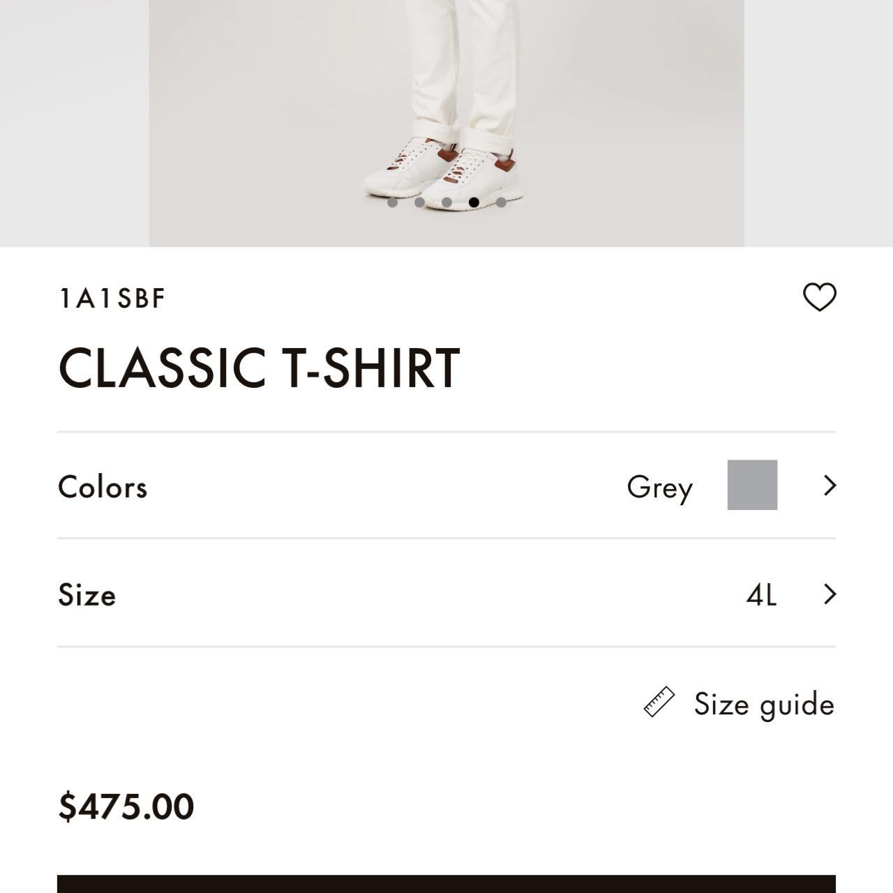 Louis Vuitton Classic T-Shirt Grey. Size 4L