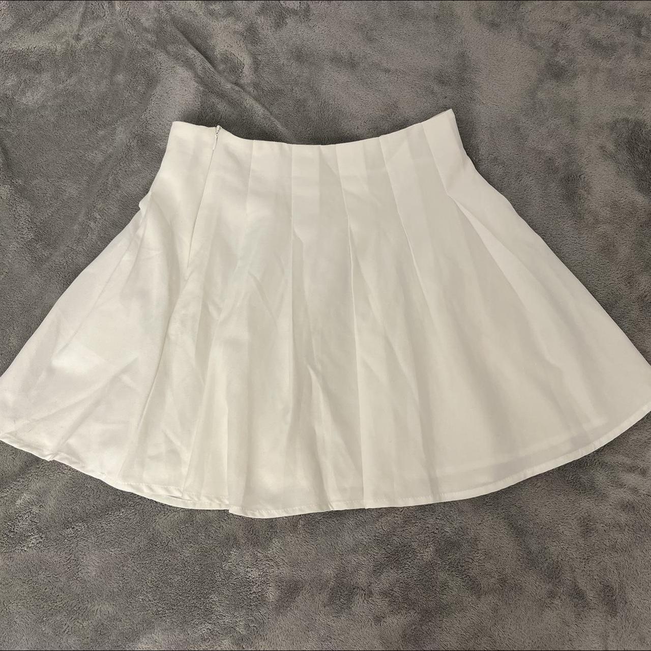 Romwe Women's White Skirt (2)