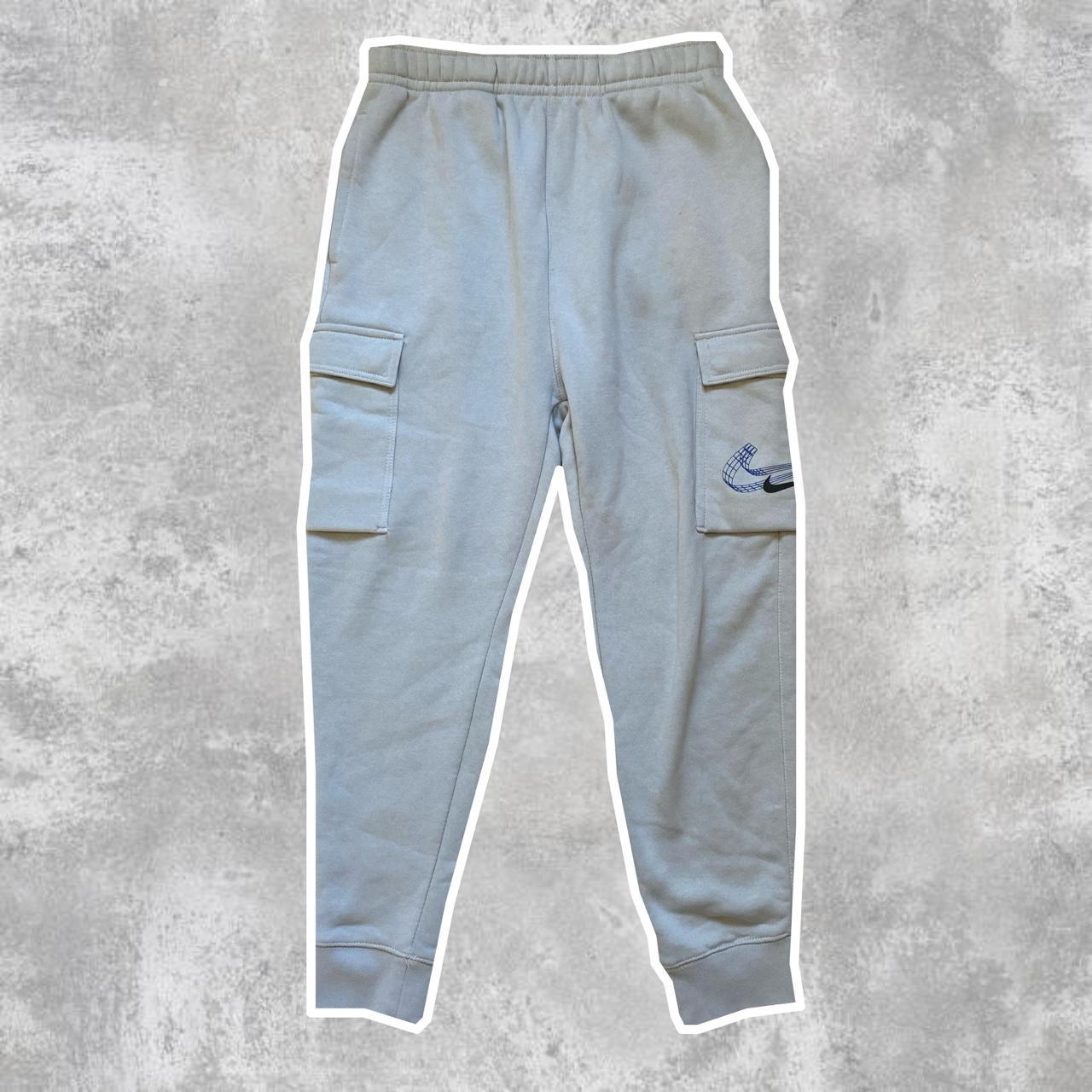 nike club cargo joggers grey