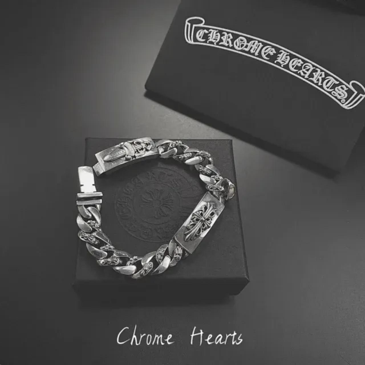 Chrome Hearts Men's Silver Jewellery Depop