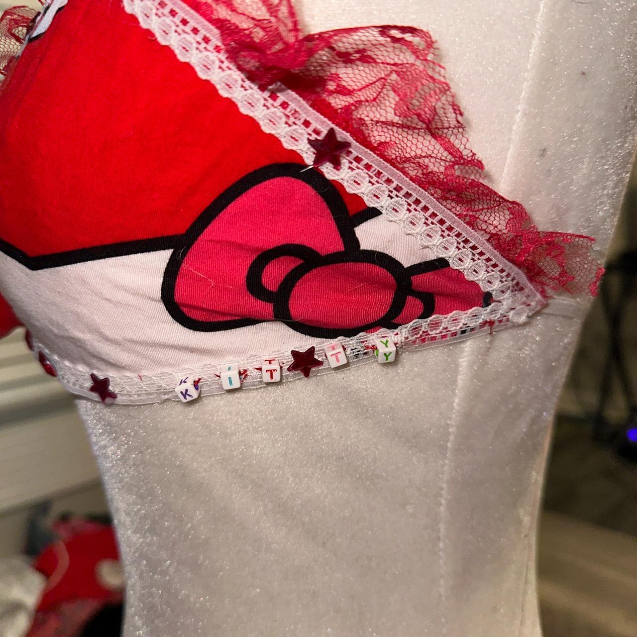 custom hello kitty top Small-medium sized... - Depop