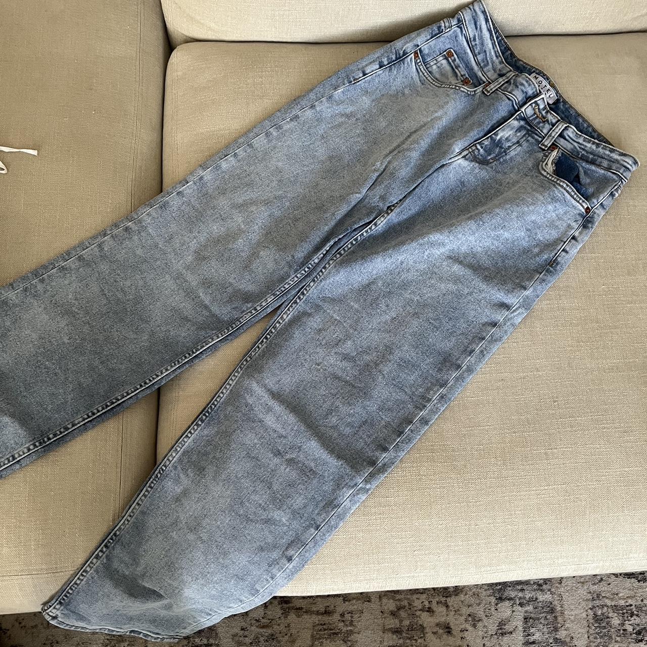 Motel rocks low waist straight jeans Size XS Depop