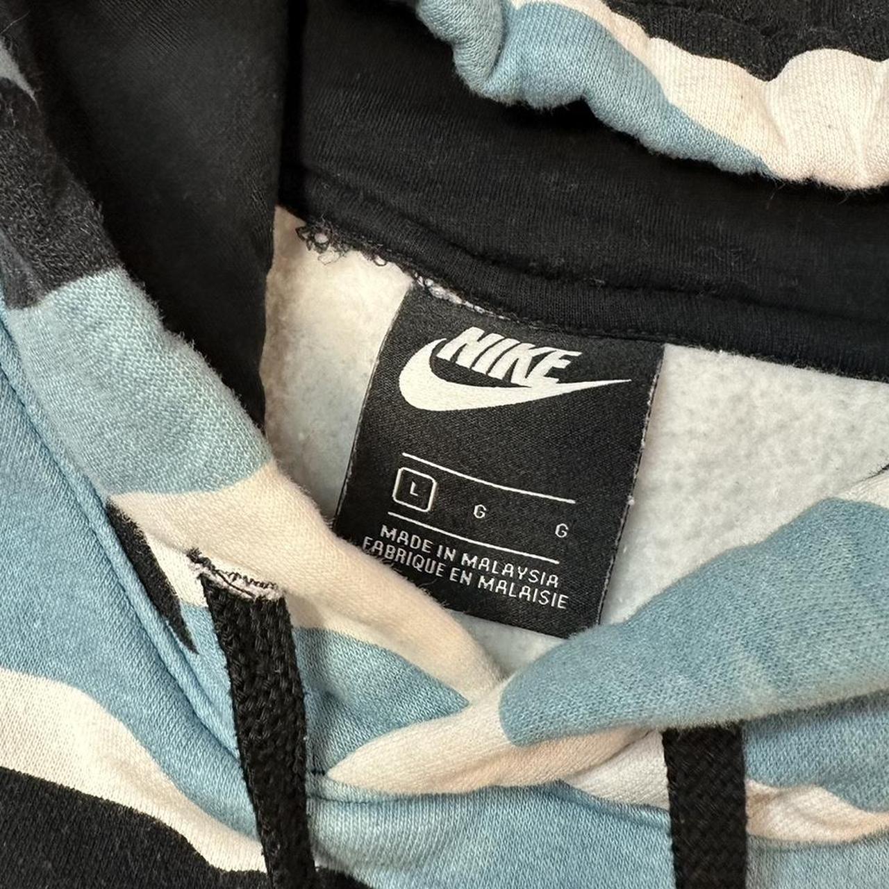 camo nike hoodie blue