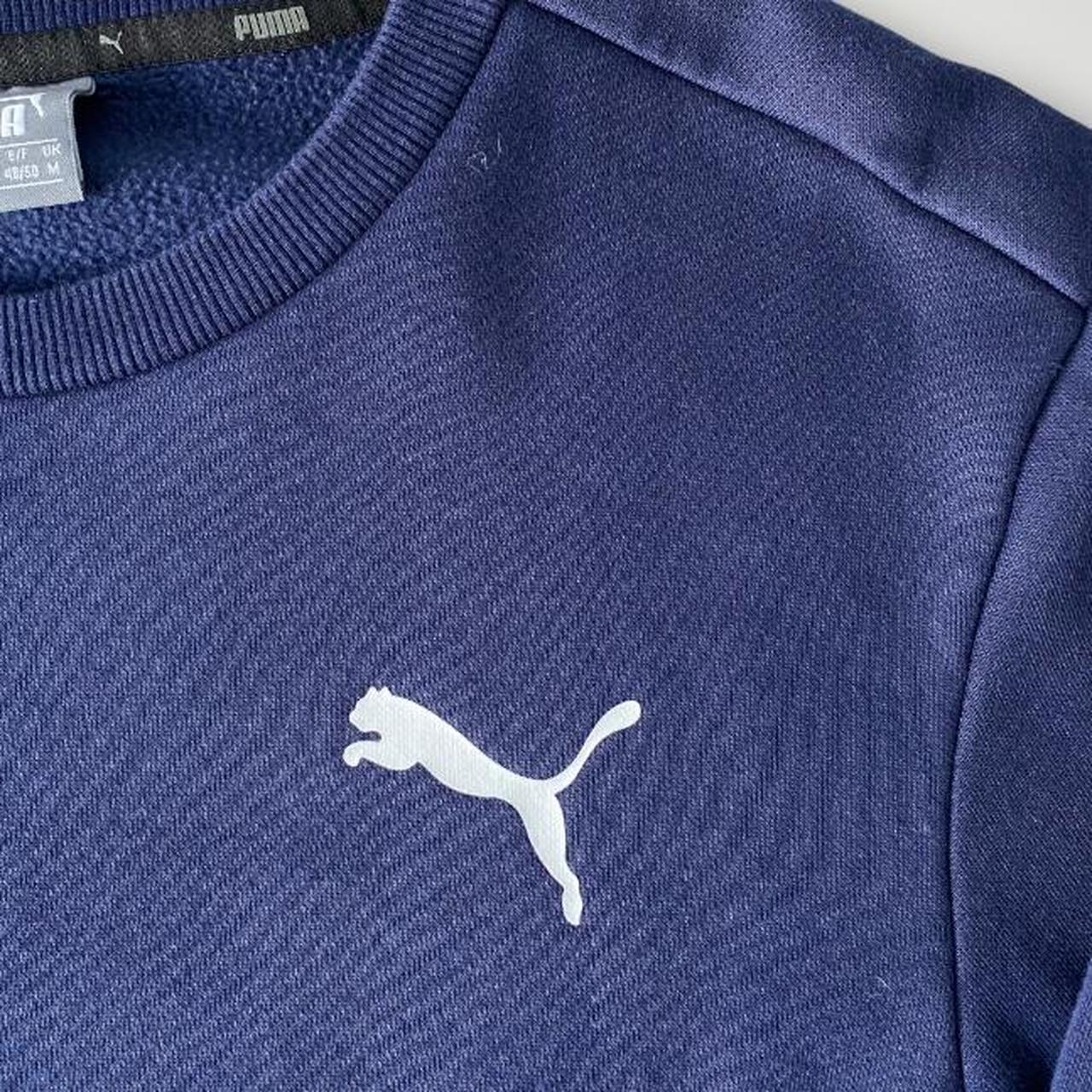 Dark Blue Puma Jumper - Medium - Perfect... - Depop