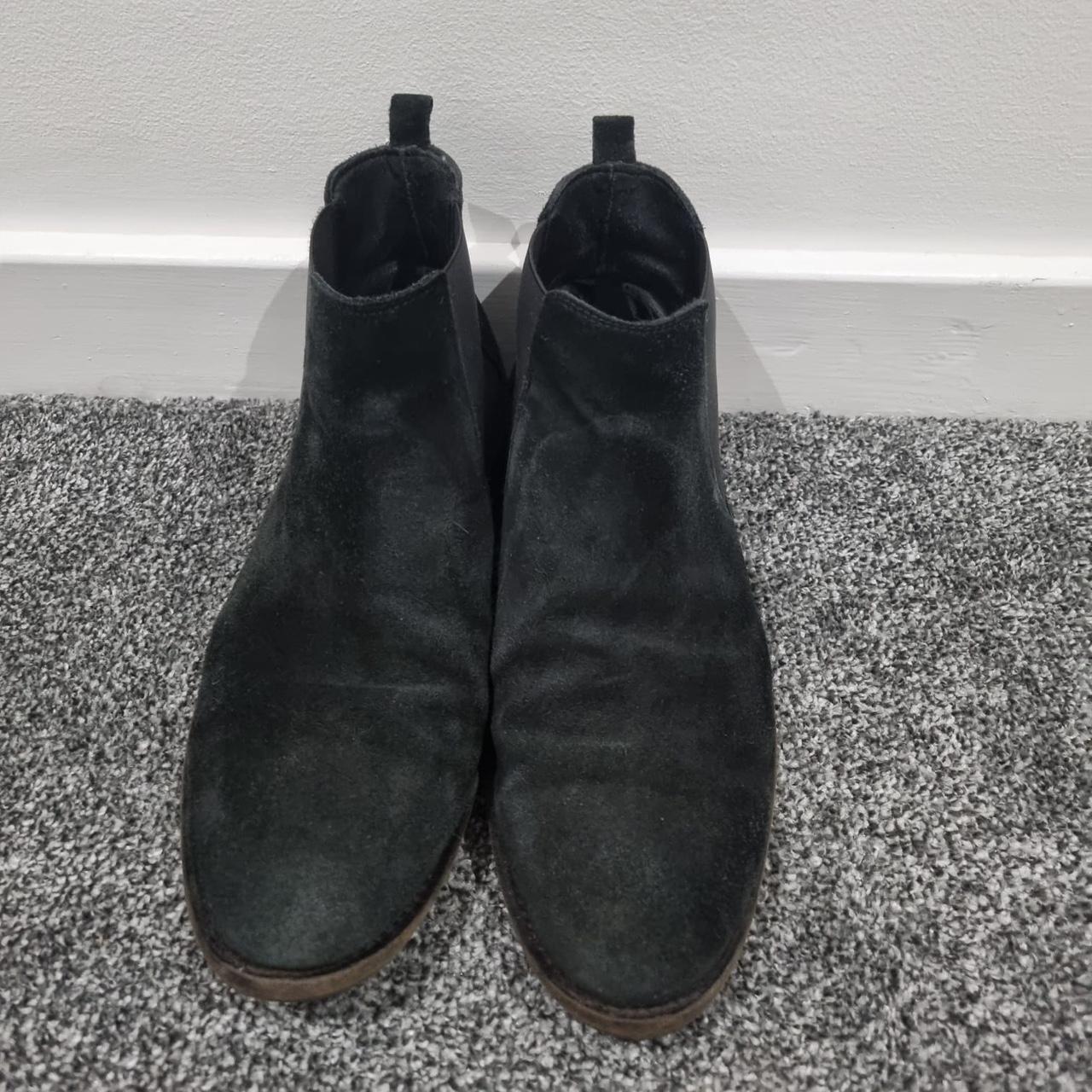 Jack Wills Smart Dark Black Suede Chelsea Boots... - Depop