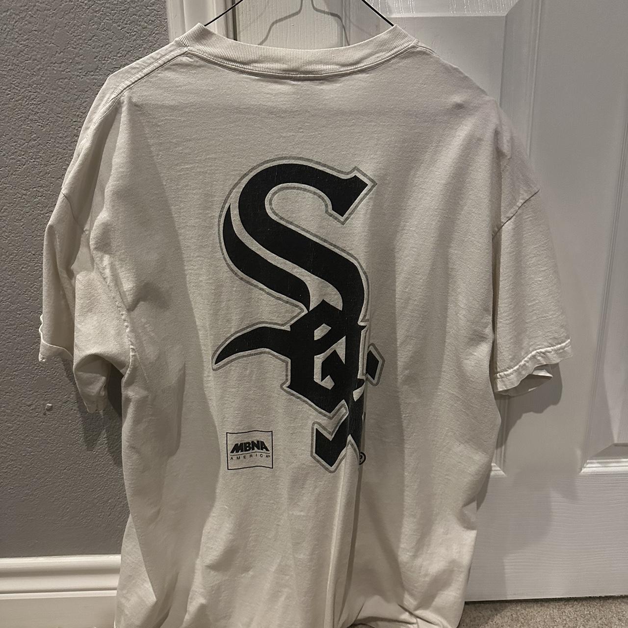 Vintage White Sox Tee Condition Pretty Good Size- - Depop