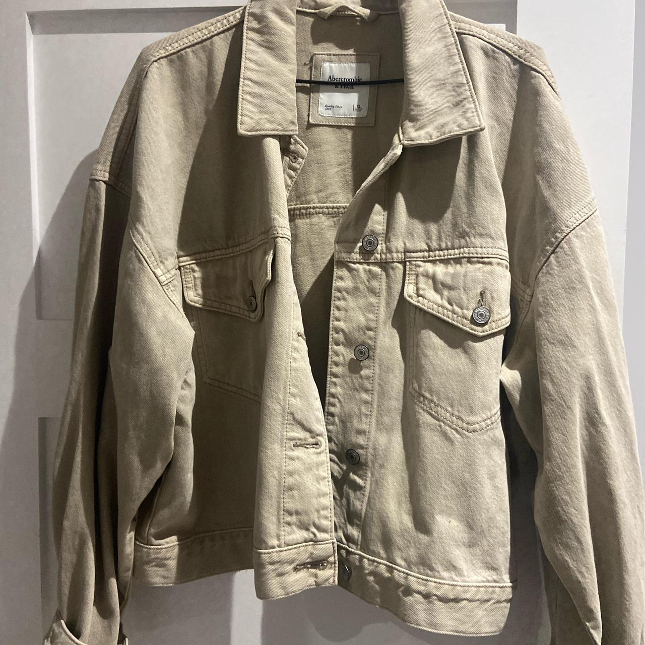 Y2k old Abercrombie & Fitch rain jacket. Navy blue - Depop