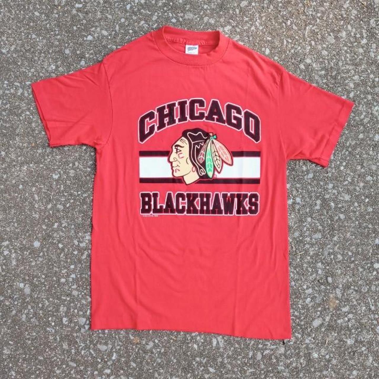 Small 80's Chicago Blackhawks Men's Vintage Hockey 