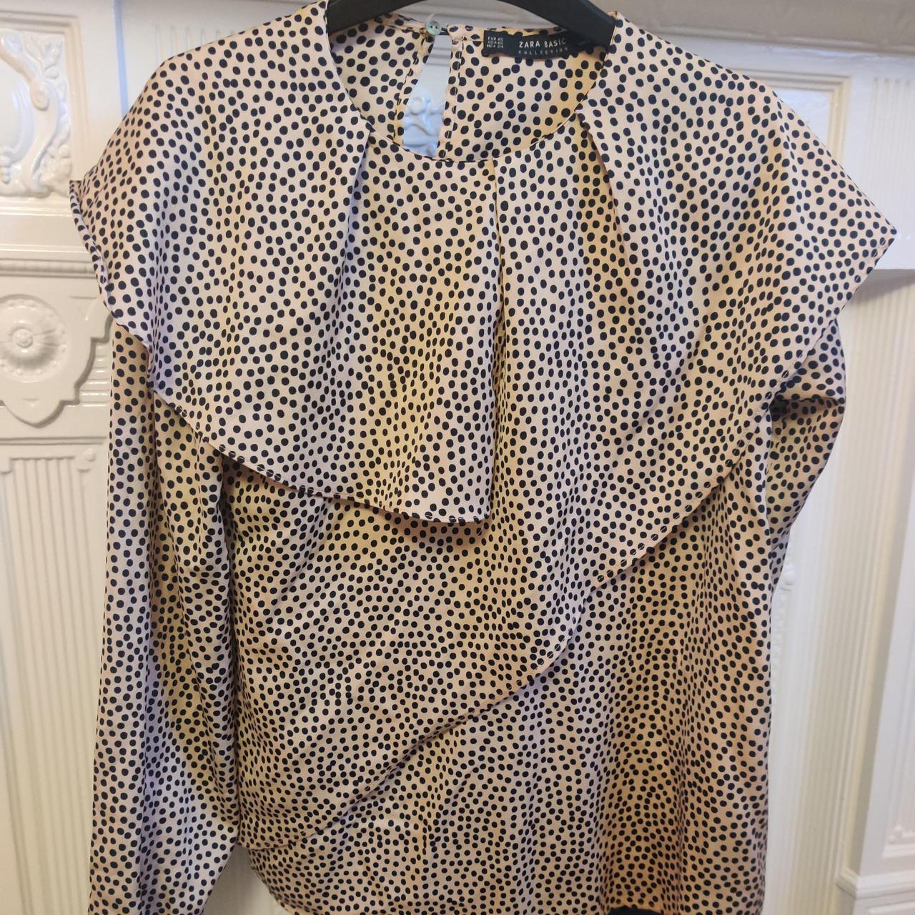 LIKE NEW - ZARA BASIC COLLECTION - WORK BLOUSE -... - Depop