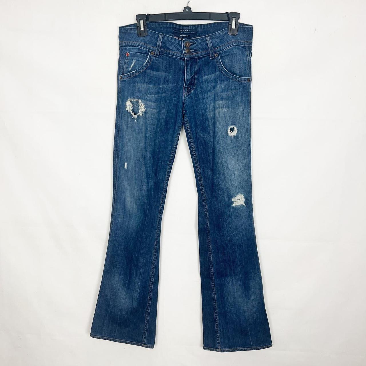 Distressed best sale hudson jeans