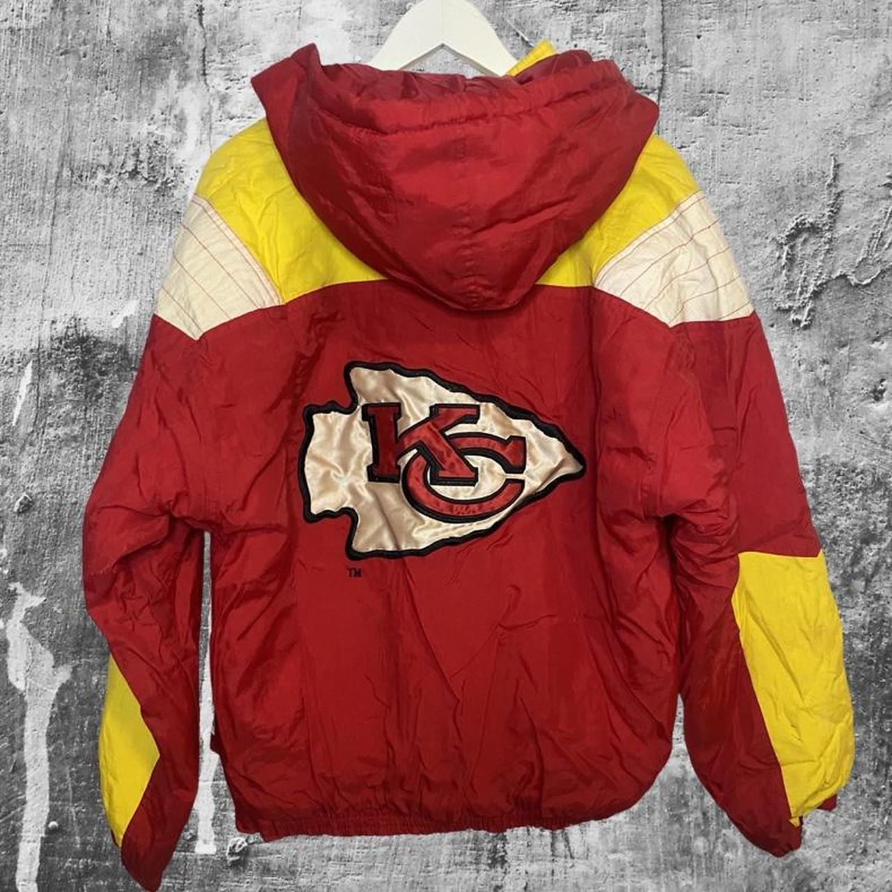 Rare Vintage STARTER Kansas City Chiefs Pullover Puffer Parka