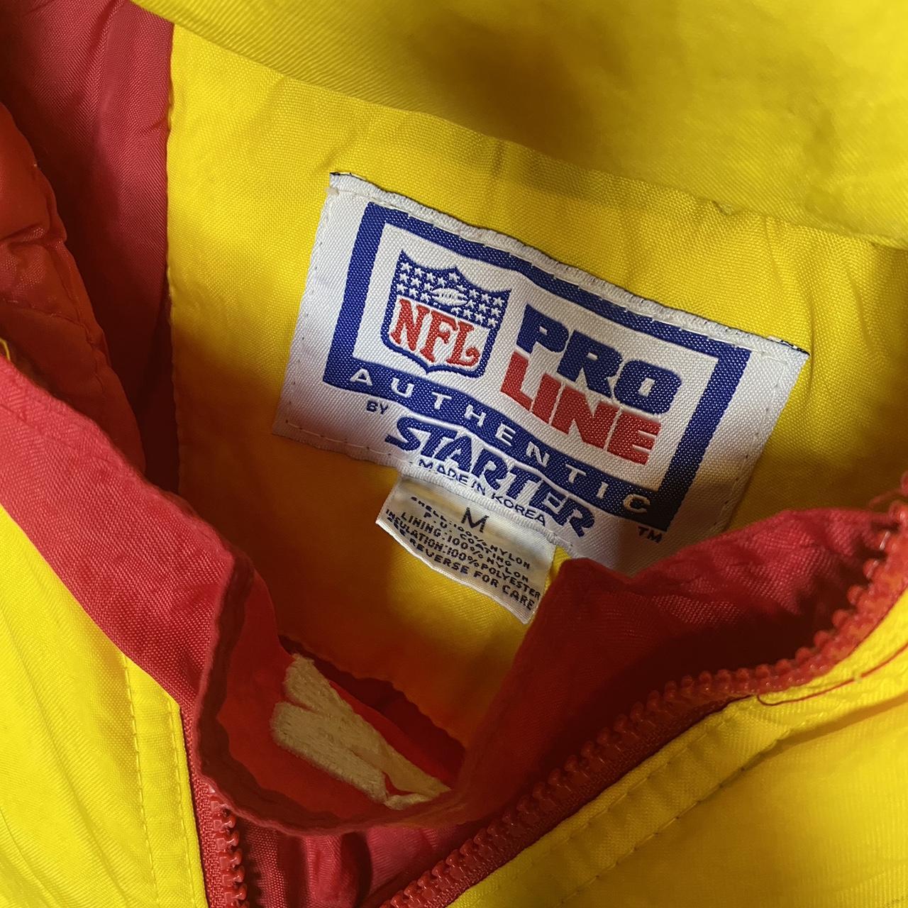 Vintage Starter Kansas City Chiefs Puffer Jacket - Depop