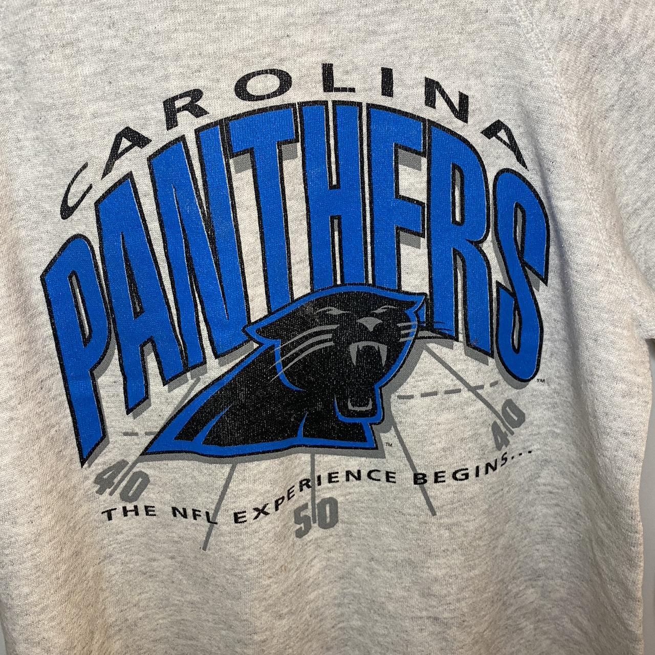 Vintage 90's Carolina Panthers Crewneck Sweatshirt - Depop