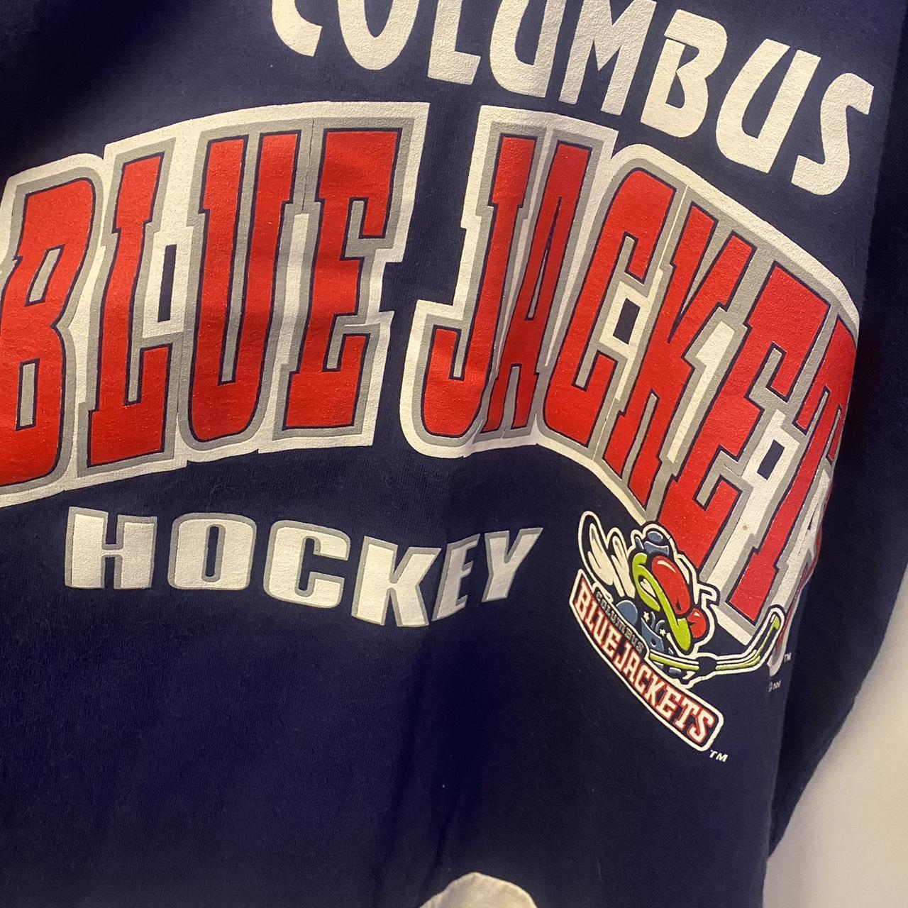 Vintage 1990s Columbus Blue Jackets Stinger CCM NHL Hockey 