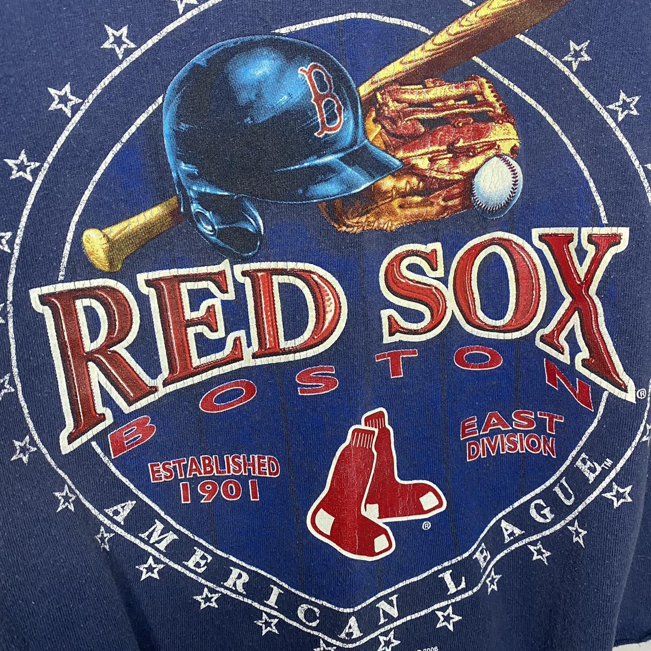 MLB Boston Red Sox Baseball Custom Cropped T Shirt - Depop